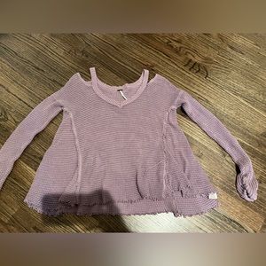 Free people purple sweater